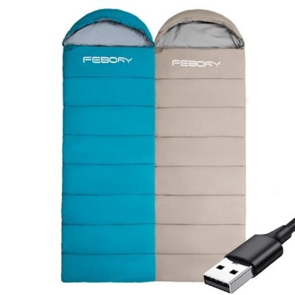 아이니 USB 전기보온 FEPORY 동계침낭 겨울캠핑 온도조절 침낭